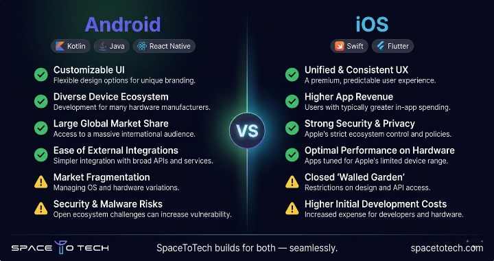 Android vs iOS Comparison